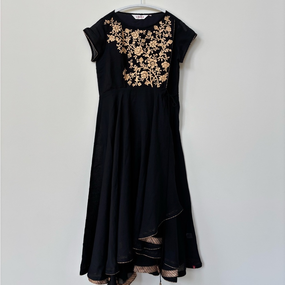 Black Georgette Anarkali with Chudidar